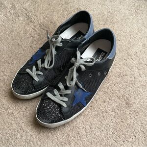 Golden Goose Black and Blue Sneakers